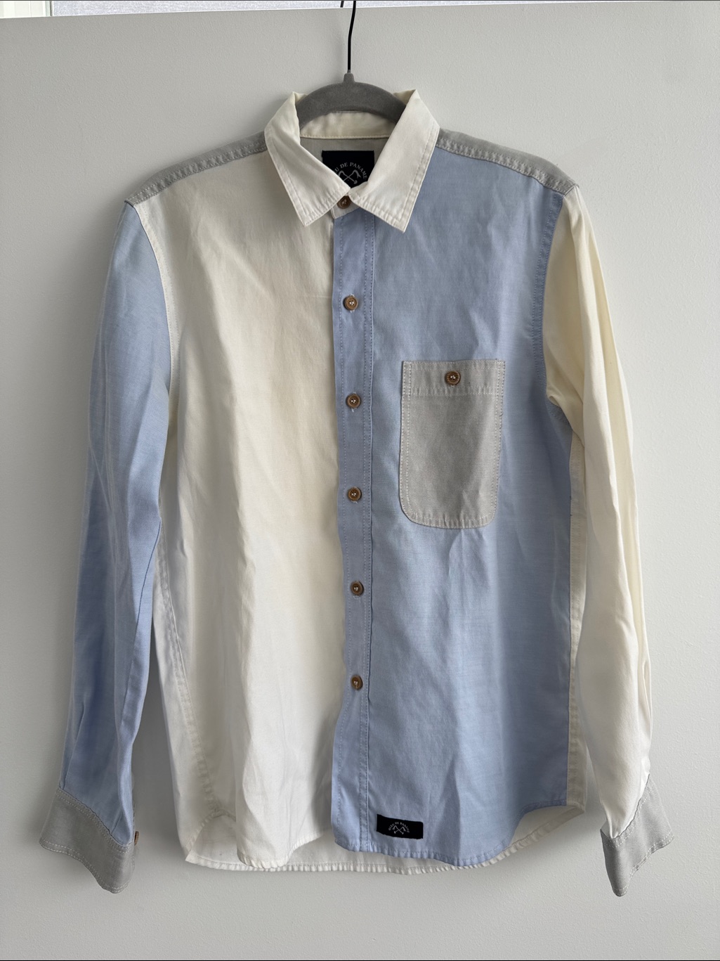 Bleu De Paname Shirt In White, Light Blue & Light Gray — image 3 of 4